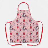 Katze im Hut | mit Kindermuster Schürze (Vorderseite)