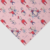 Katze im Hut | mit Kindermuster Seidenpapier (Ausschnitt)