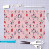 Katze im Hut | mit Kindermuster Seidenpapier (Handwerk)