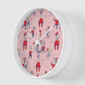 Katze im Hut | mit Kindermuster Uhr (Winkel)