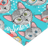 Katze im Hut Mittelgroßer Tischläufer (Ecke)