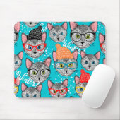Katze im Hut Mousepad (Mit Mouse)