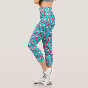 Katze im Hut Muster Capri Leggings