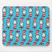 Katze im Hut Muster Mousepad (Vorne)