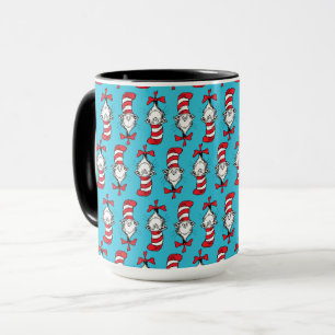 Katze im Hut Muster Tasse