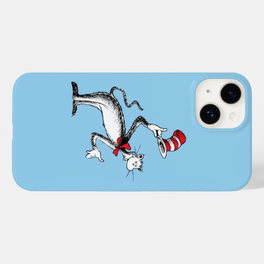 Katze im Hut nimmt einen Bow Case-Mate iPhone Hülle (Rückseite (Horizontal))