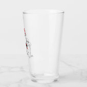 Katze im Hut nimmt einen Bow Glas (Links)