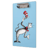 Katze im Hut nimmt einen Bow Klemmbrett (Links)