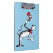 Katze im Hut nimmt einen Bow Klemmbrett (Rechts)