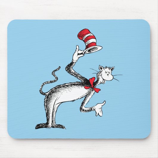 Katze im Hut nimmt einen Bow Mousepad (Vorne)