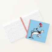 Katze im Hut nimmt einen Bow Notizblock (Innenseite)