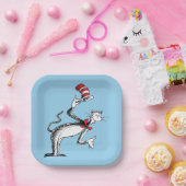 Katze im Hut nimmt einen Bow Pappteller (Party)