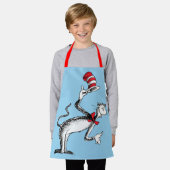 Katze im Hut nimmt einen Bow Schürze (Getragen)