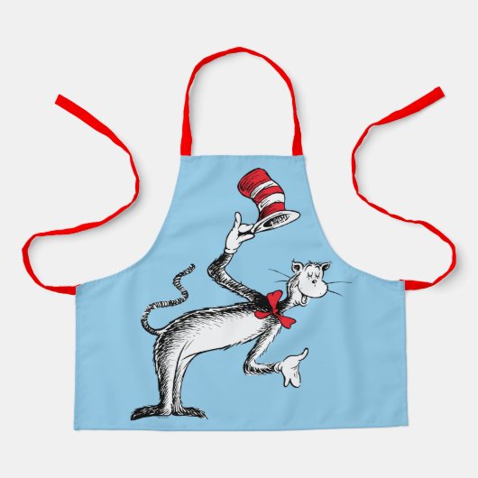 Katze im Hut nimmt einen Bow Schürze (Vorderseite)