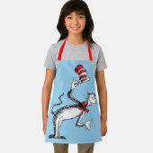 Katze im Hut nimmt einen Bow Schürze (Insitu)