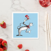 Katze im Hut nimmt einen Bow Serviette (Beispiel)