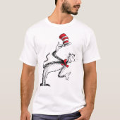 Katze im Hut nimmt einen Bow T-Shirt (Vorderseite)