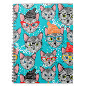 Katze im Hut Notizblock (Vorderseite)