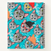 Katze im Hut Notizblock (Rückseite)