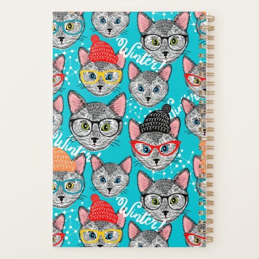 Katze im Hut Planer (Rückseite)