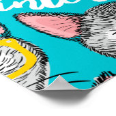 Katze im Hut Poster (Ecke)