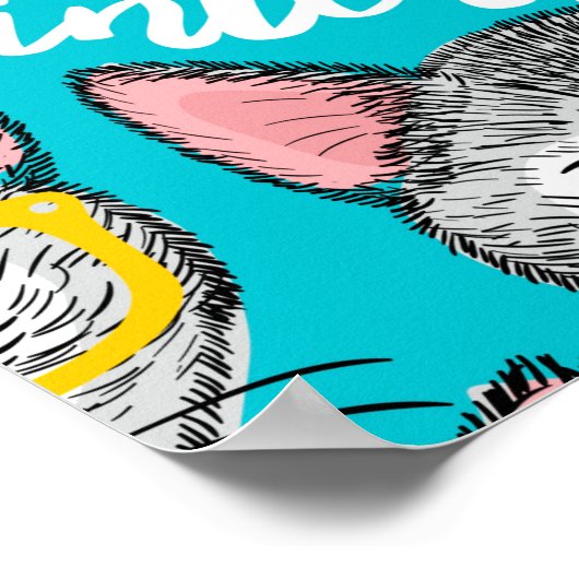 Katze im Hut Poster (Ecke)