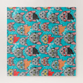 Katze im Hut Puzzle (Horizontal)