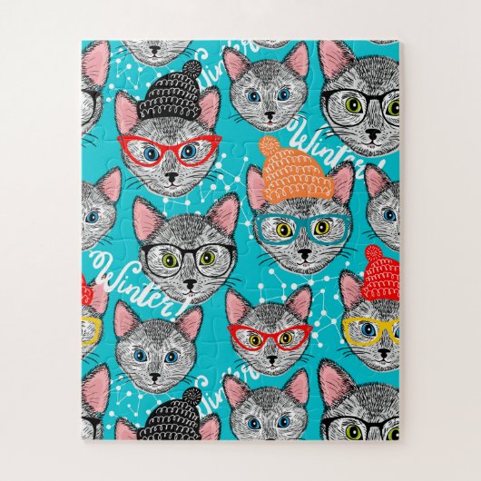 Katze im Hut Puzzle (Vertikal)