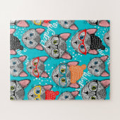 Katze im Hut Puzzle (Horizontal)