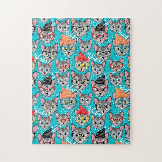 Katze im Hut Puzzle (Vertikal)