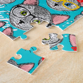 Katze im Hut Puzzle (Seite)