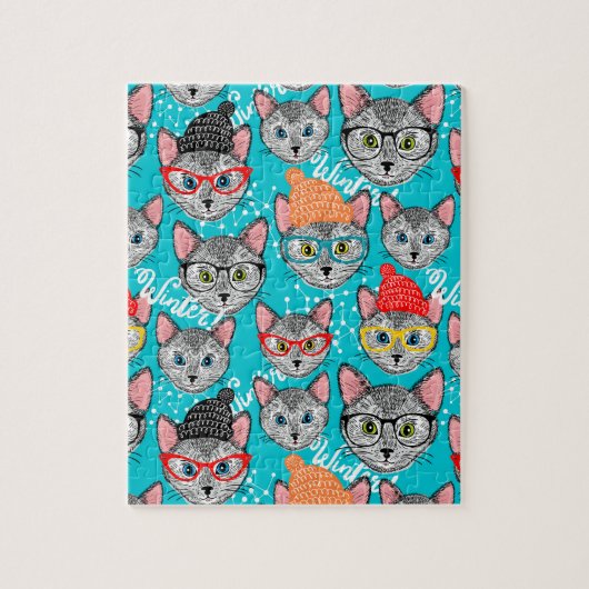 Katze im Hut Puzzle (Vertikal)