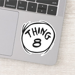 Katze im Hut   Sache 1 Sache 2 - Benutzerdefiniert Aufkleber