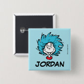 Katze im Hut | Sache 1 Sache 2 - Benutzerdefiniert Button (Vorne & Hinten)