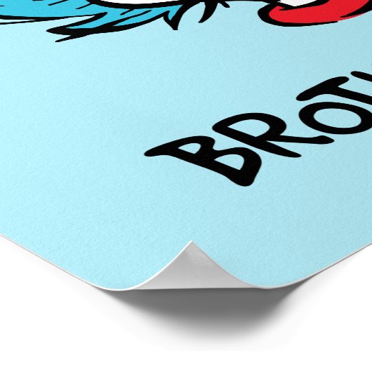 Katze im Hut | Sache 1 Sache 2 - Brüderliche Dinge Poster (Ecke)