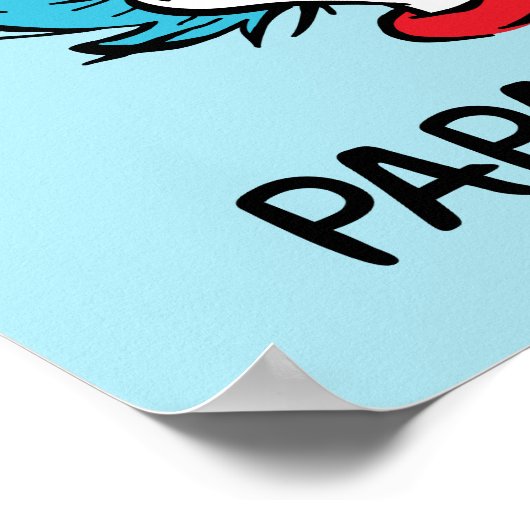 Katze im Hut | Sache 1 Sache 2 - Papa Sache Poster (Ecke)