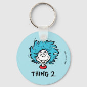 Katze im Hut | Sache 1 Sache 2 - Sache 2 Schlüsselanhänger (Rückseite)