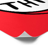 Katze im Hut | Sache 1 Sache 2 - Studentenfrage Poster (Ecke)