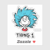 Katze im Hut | Sache eins Aufkleber (Blatt)