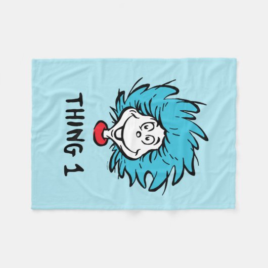 Katze im Hut | Sache eins Fleecedecke (Vorderseite (Horizontal))