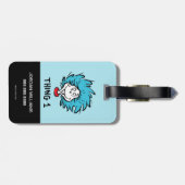 Katze im Hut | Sache eins Gepäckanhänger (Rückseite horizontal)