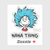 Katze im Hut | Sache eins zwei - Nana Sache Aufkleber (Blatt)