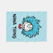 Katze im Hut | Sache eins zwei - Nana Sache Fleecedecke (Vorderseite (Horizontal))