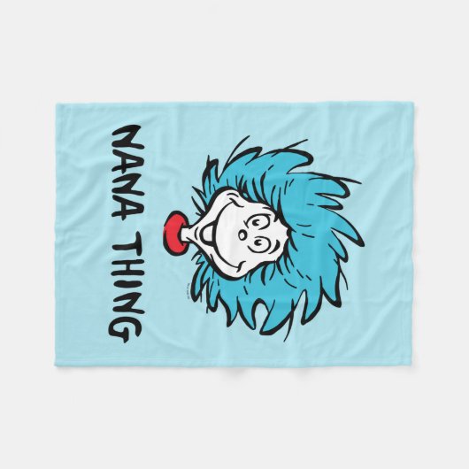 Katze im Hut | Sache eins zwei - Nana Sache Fleecedecke (Vorderseite (Horizontal))