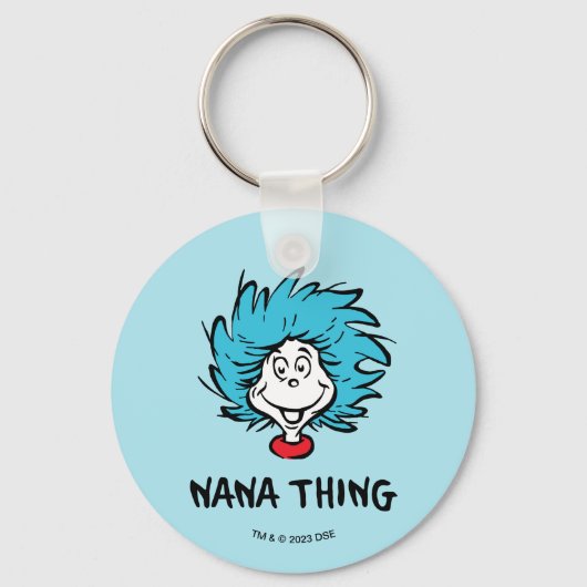 Katze im Hut | Sache eins zwei - Nana Sache Schlüsselanhänger (Rückseite)