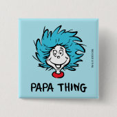 Katze im Hut | Sache eins zwei - Papa Sache Button (Vorderseite)