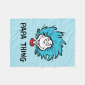 Katze im Hut | Sache eins zwei - Papa Sache Fleecedecke (Vorderseite (Horizontal))