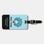 Katze im Hut | Sache eins zwei - Papa Sache Gepäckanhänger (Vorderseite horizontal)