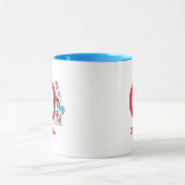 Katze im Hut, Sache mit einem Namen und Monogramm  Tasse (Zentrum)