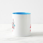 Katze im Hut, Sache mit einem Namen und Monogramm Tasse (Zentrum)